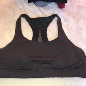 Gray lululemon sports bra with padding